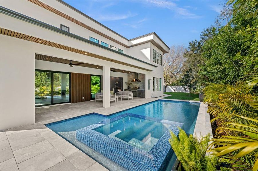 Exterior details and patio area of a home in , Sarasota (Image 28).