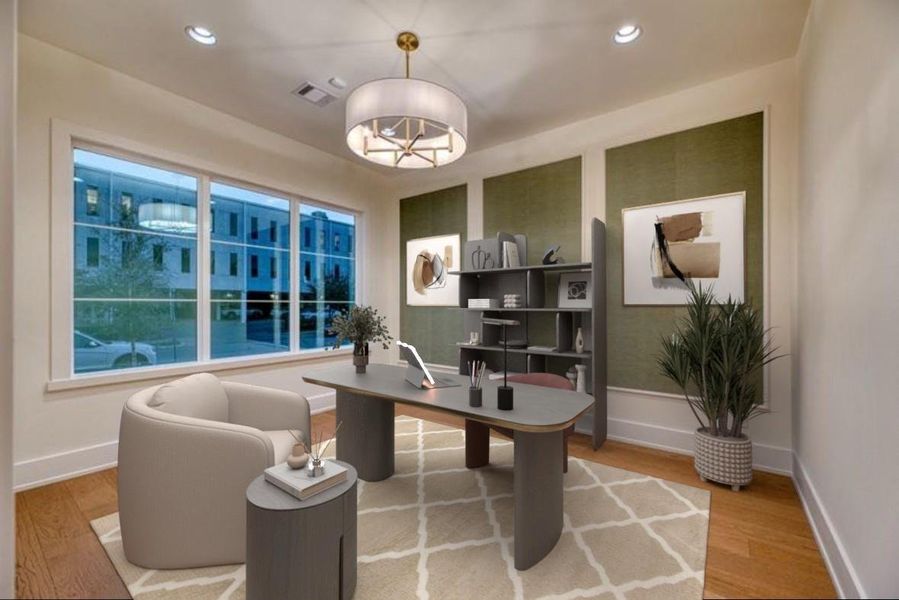 Furnished interior view inside a new home in , Houston (Image 6).