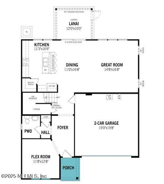 2D floor plan layout of this home in Sandridge Hills, Green Cove Springs, FL (Image 2). 2D floor plan layout of this home in Sandridge Hills, Green Cove Springs, FL (Image 2).