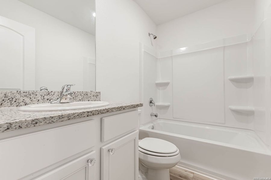 Furnished interior view inside a new home in Luckey Ranch, San Antonio (Image 5). Furnished interior view inside a new home in Luckey Ranch, San Antonio (Image 5).