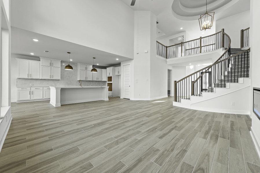 Spacious, unfurnished interior of a new home in Bridgeland, Cypress (Image 11).