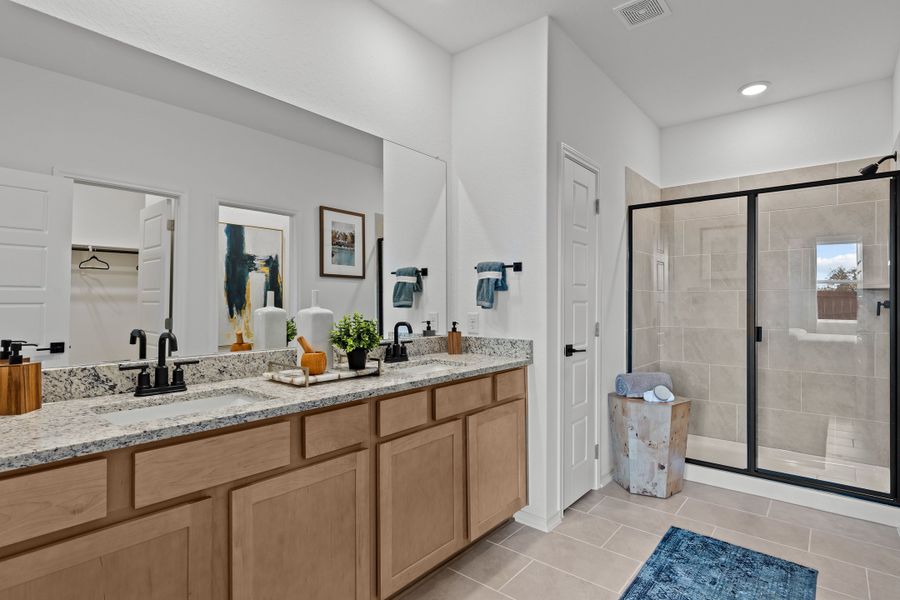 Representative furnished interior of a home built from the The Douglas E by Davidson Homes LLC in Royal Crest, San Antonio (Image 17). Representative furnished interior of a home built from the The Douglas E by Davidson Homes LLC in Royal Crest, San Antonio (Image 17).