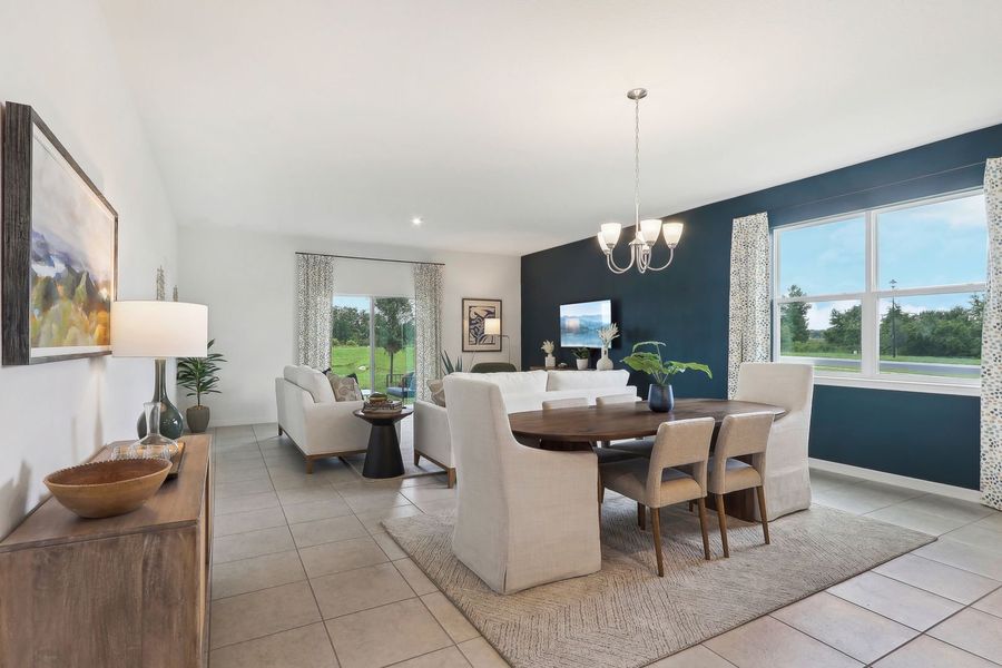 Representative furnished interior of a home built from the The Webber by Stanley Martin Homes in Silver Lake Pointe, Leesburg (Image 6).