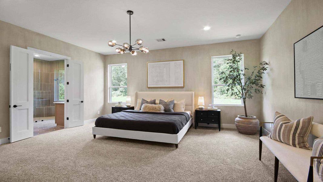 Furnished interior view inside a new home in Butlers Bend Estates, Pinehurst (Image 16).
