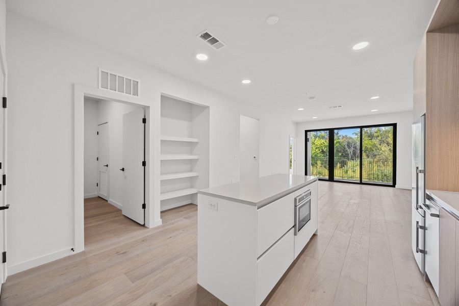 Furnished interior view inside a new home in One Oak, Austin (Image 8). Furnished interior view inside a new home in One Oak, Austin (Image 8).