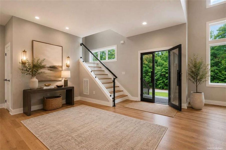 Furnished interior view inside a new home in , Atlanta (Image 48).