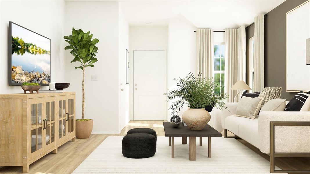 Furnished interior view inside a new home in Woodfield Preserve, Georgetown (Image 5).