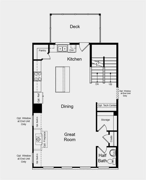 2D floor plan layout of this home in Chandler Run, Tucker, GA (Image 4).