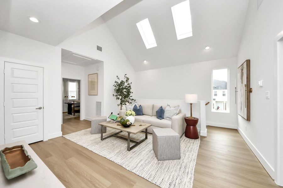 Furnished interior view inside a new home in , Houston (Image 9).