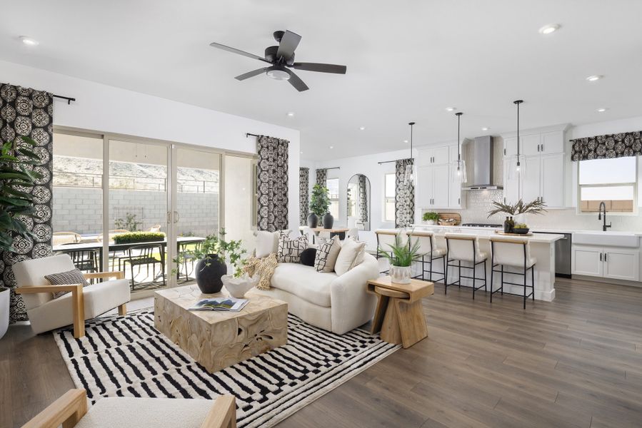 Furnished interior view inside a new home in Sanctuary, Phoenix (Image 9).