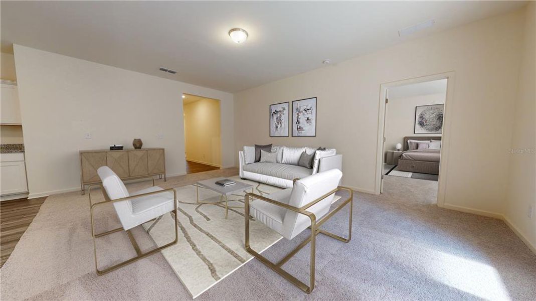 Furnished interior view inside a new home in Oakfield Lakes, Parrish (Image 9). Furnished interior view inside a new home in Oakfield Lakes, Parrish (Image 9).
