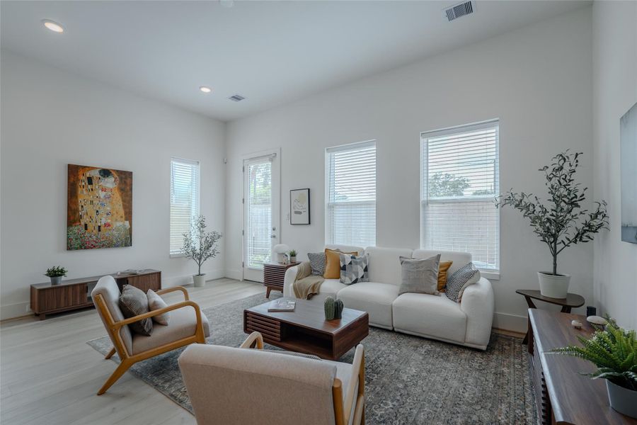 Furnished interior view inside a new home in Paul Quinn Court, Houston (Image 4). Furnished interior view inside a new home in Paul Quinn Court, Houston (Image 4).