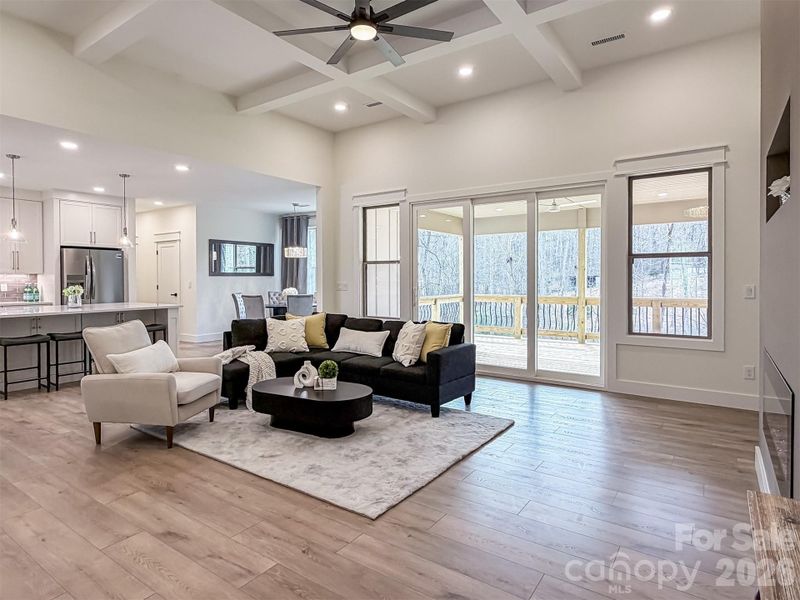 Furnished interior view inside a new home in , Newton (Image 30).