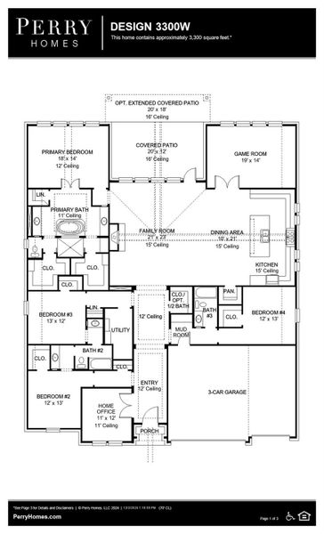 2D floor plan layout of this home in Escondido 80', Magnolia, TX (Image 5). 2D floor plan layout of this home in Escondido 80', Magnolia, TX (Image 5).