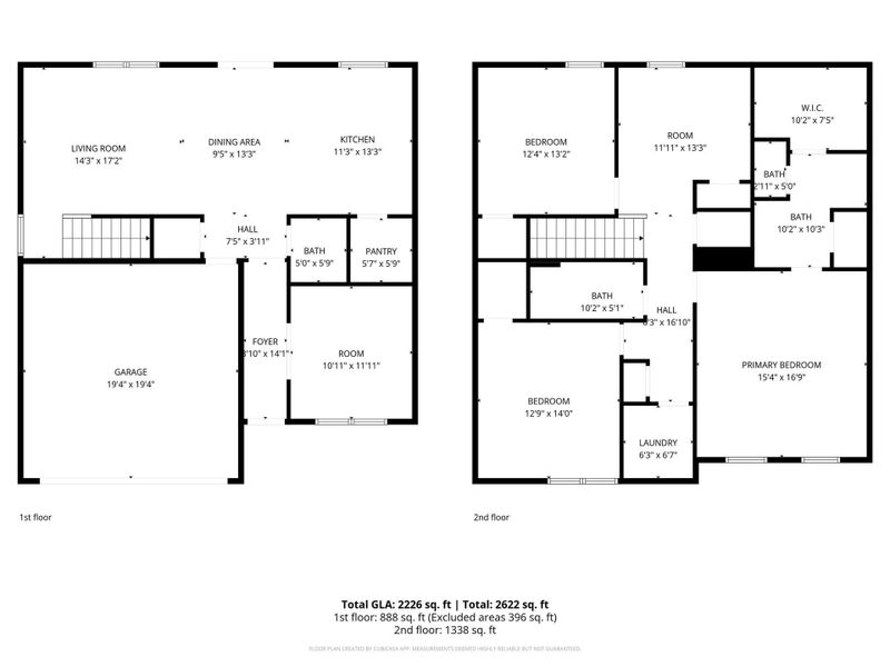 2D floor plan layout of this home in , Mocksville, NC (Image 5).