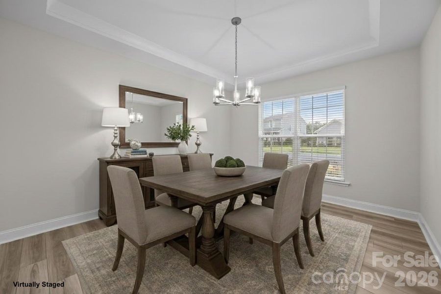 Furnished interior view inside a new home in Parkside Crossing, Charlotte (Image 34).