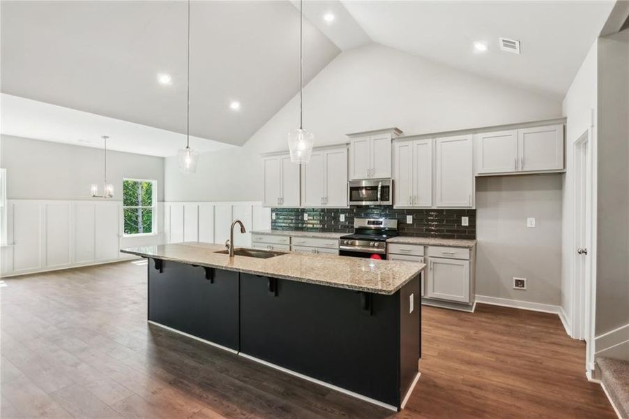 Furnished interior view inside a new home in Traditions of Braselton, Jefferson (Image 9).
