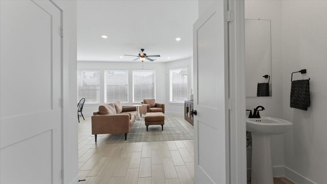 Furnished interior view inside a new home in Balmoral, Humble (Image 9).