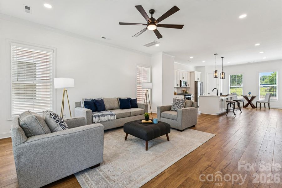 Open concept living room
