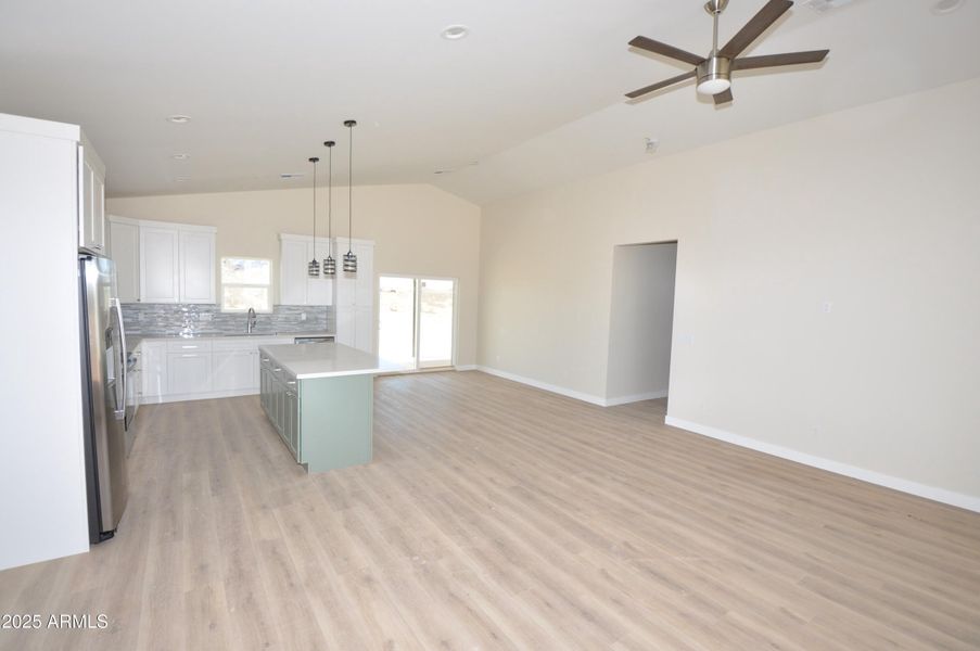 Great Room from front door Great Room from front door