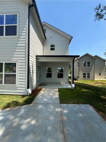 Exterior details and patio area of a home in , Scottdale (Image 4).
