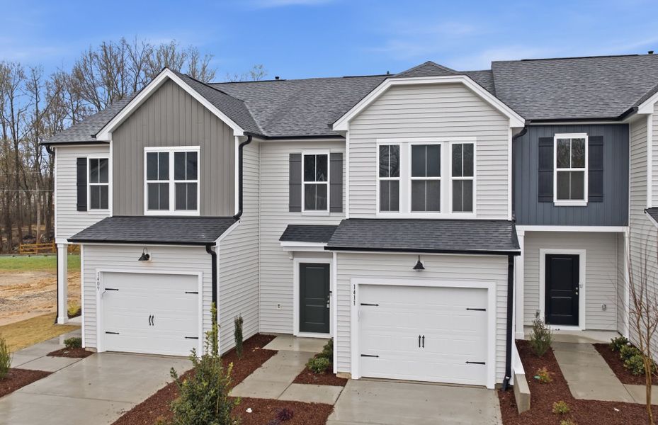 Front exterior of a new home in Flemingfield, Greensboro, NC, highlighting curb appeal (Image 28).