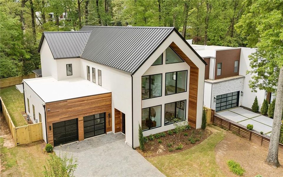 Front exterior of a new home in , Brookhaven, GA, highlighting curb appeal (Image 29).