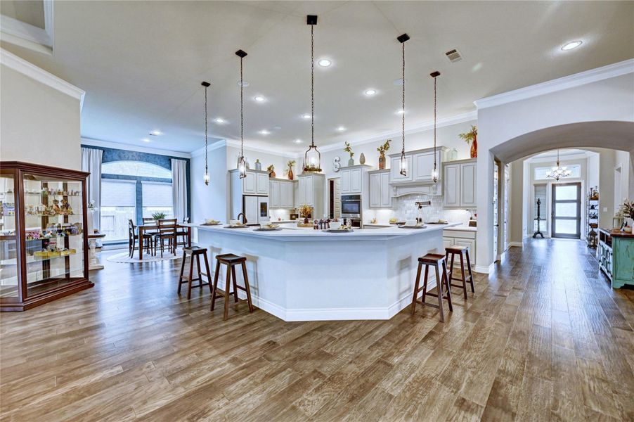 Furnished interior view inside a new home in Artavia 70′, Conroe (Image 38).