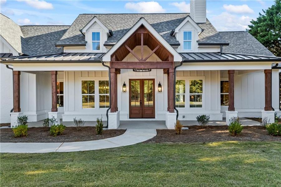 Exterior details and patio area of a home in , Monroe (Image 32).