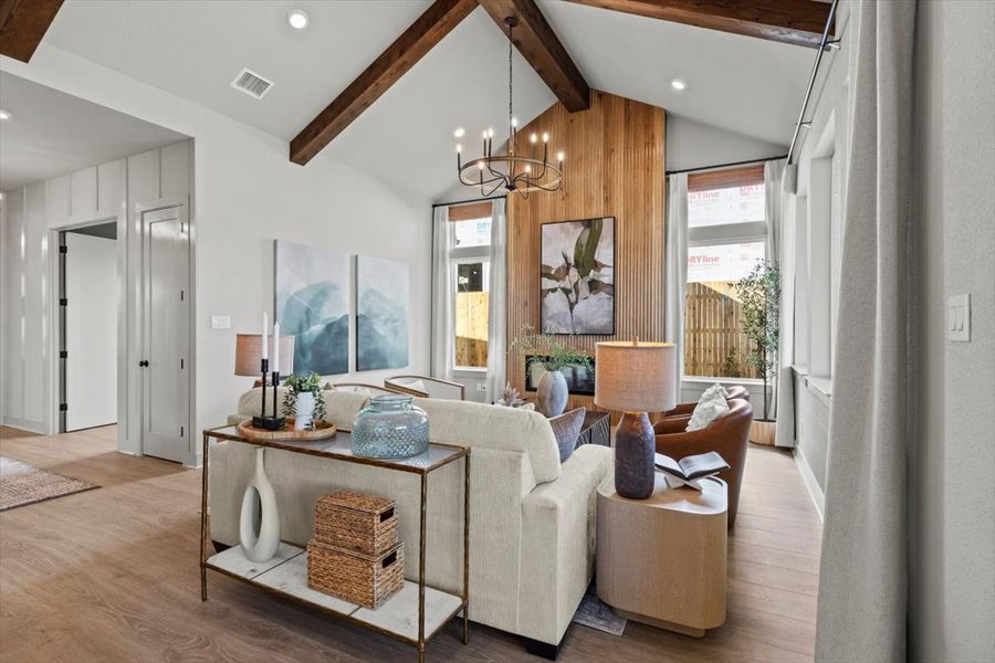 Furnished interior view inside a new home in Berry Creek Highlands, Georgetown (Image 19). Furnished interior view inside a new home in Berry Creek Highlands, Georgetown (Image 19).