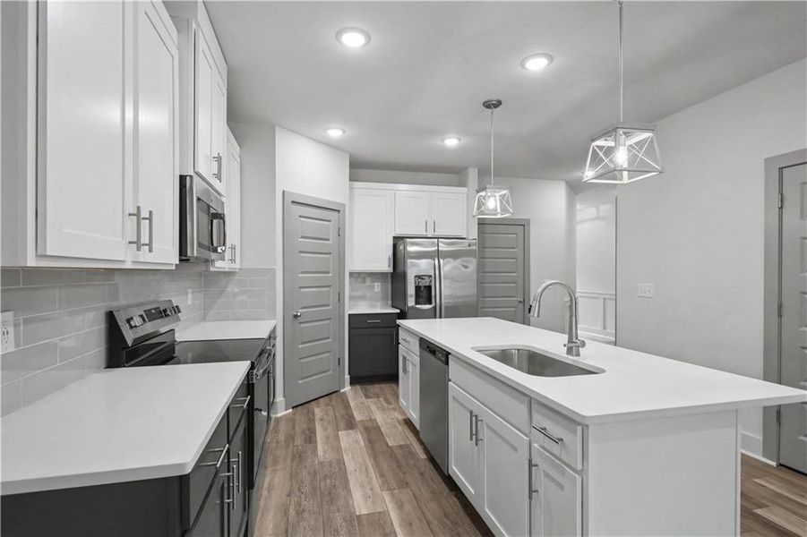 Furnished interior view inside a new home in , Norcross (Image 8).