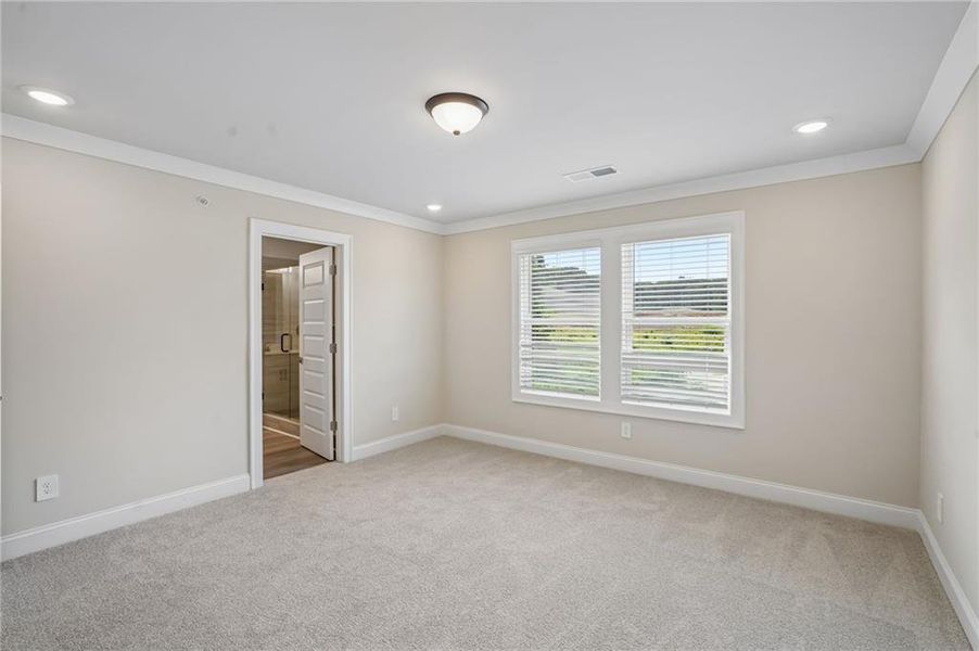 Spacious, unfurnished interior of a new home in Hemingway - Highland Series, Cumming (Image 18). Spacious, unfurnished interior of a new home in Hemingway - Highland Series, Cumming (Image 18).