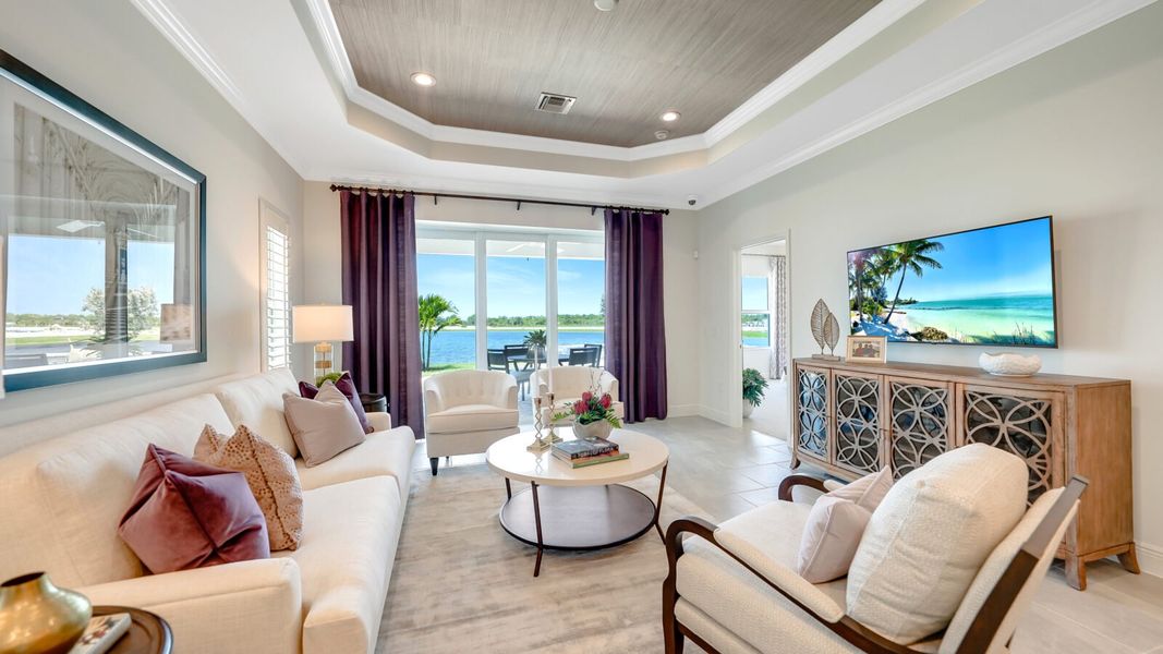 Representative furnished interior of a home built from the Dream 2 by Neal Communities in Verandah, Fort Myers (Image 15).