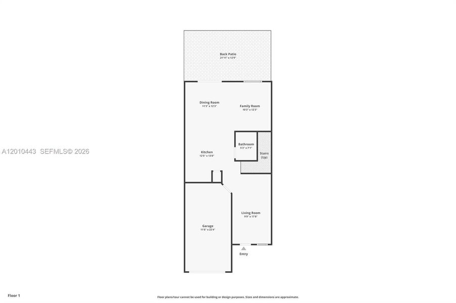 2D floor plan layout of this home in , Lauderhill, FL (Image 5).