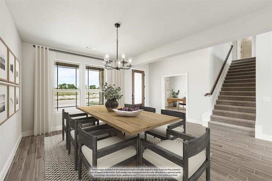 Furnished interior view inside a new home in The Oaks, Red Oak (Image 5). Furnished interior view inside a new home in The Oaks, Red Oak (Image 5).