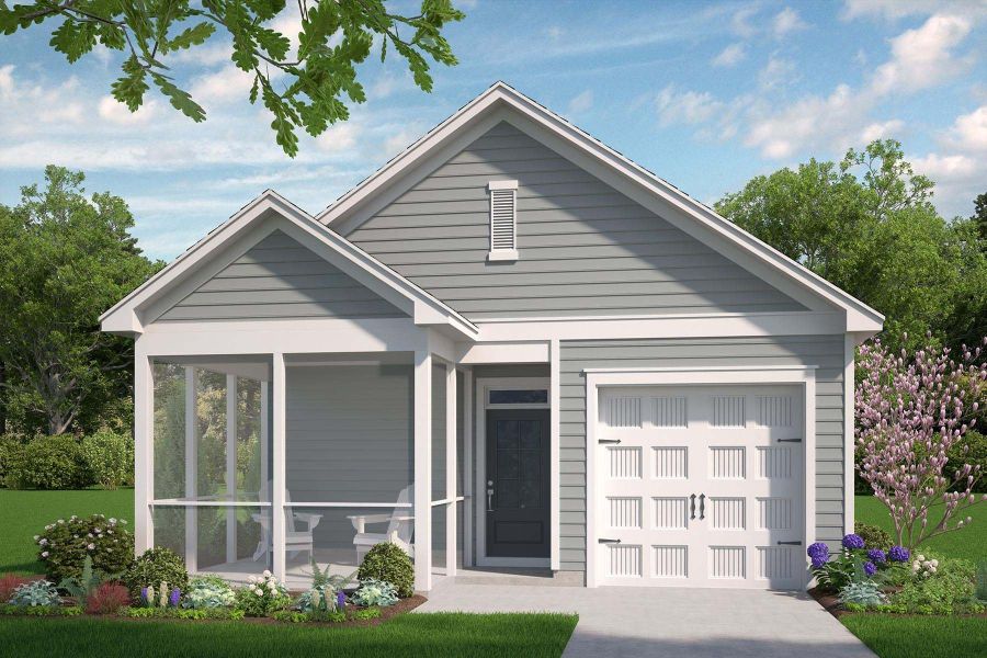 2D floor plan layout for the Palmetto by McKee Homes in The Walk at East Village, Clayton, NC (Image 2). 2D floor plan layout for the Palmetto by McKee Homes in The Walk at East Village, Clayton, NC (Image 2).