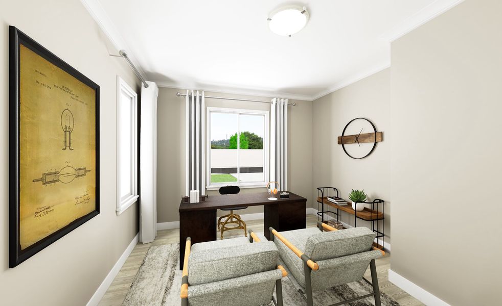 Furnished interior view inside a new home in Union Park, Little Elm (Image 6).