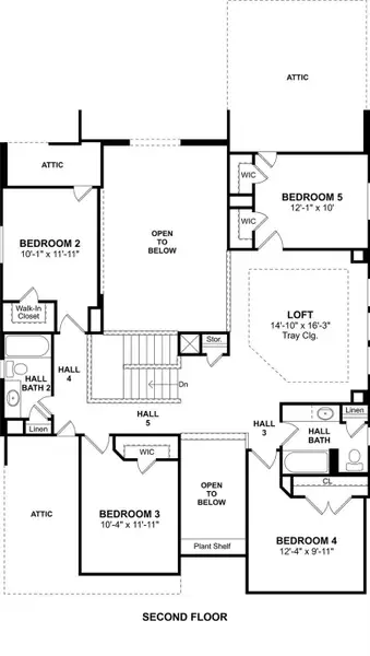 The Leo floor plan by K. Hovnanian Homes. 2nd Floor shown. *Prices, plans, dimensions, features, specifications, materials, and availability of homes or communities are subject to change without notice or obligation.