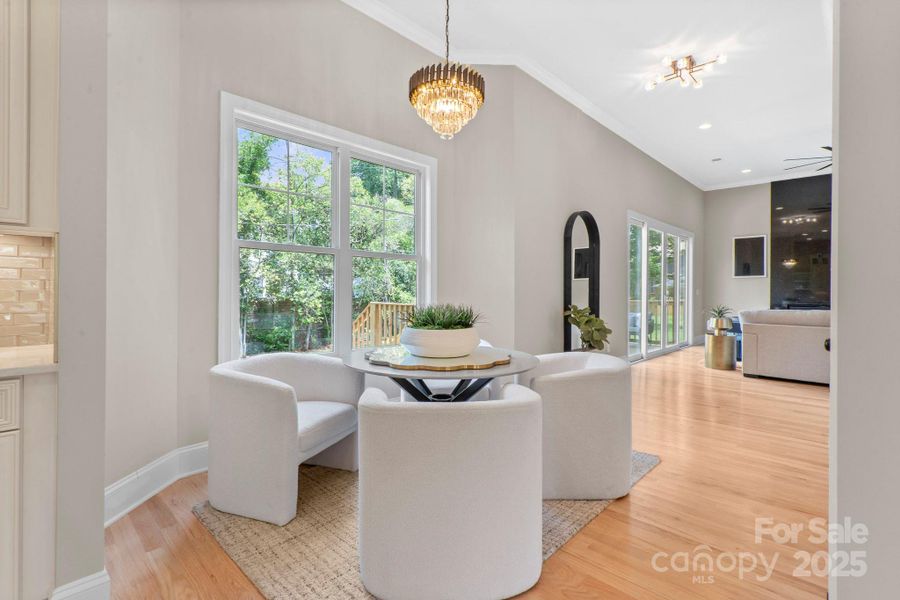 Furnished interior view inside a new home in , Charlotte (Image 4). Furnished interior view inside a new home in , Charlotte (Image 4).