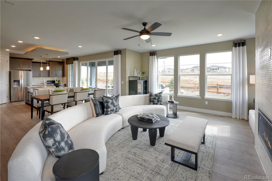 Furnished interior view inside a new home in , Aurora (Image 9).