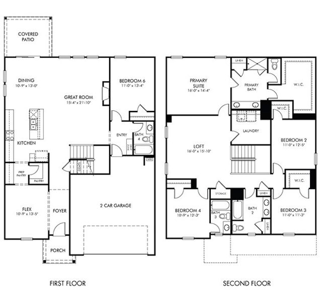 2D floor plan layout of this home in Wexford Park, Fountain Inn, SC (Image 2). 2D floor plan layout of this home in Wexford Park, Fountain Inn, SC (Image 2).
