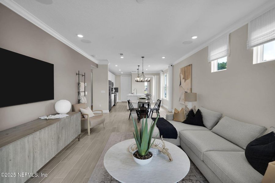 Furnished interior view inside a new home in Summer Bay at Grand Oaks, St. Augustine (Image 33).