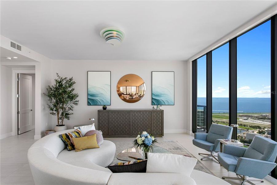 Furnished interior view inside a new home in , St. Petersburg (Image 13).