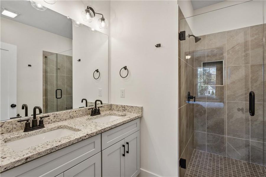 Furnished interior view inside a new home in , Atlanta (Image 11). Furnished interior view inside a new home in , Atlanta (Image 11).