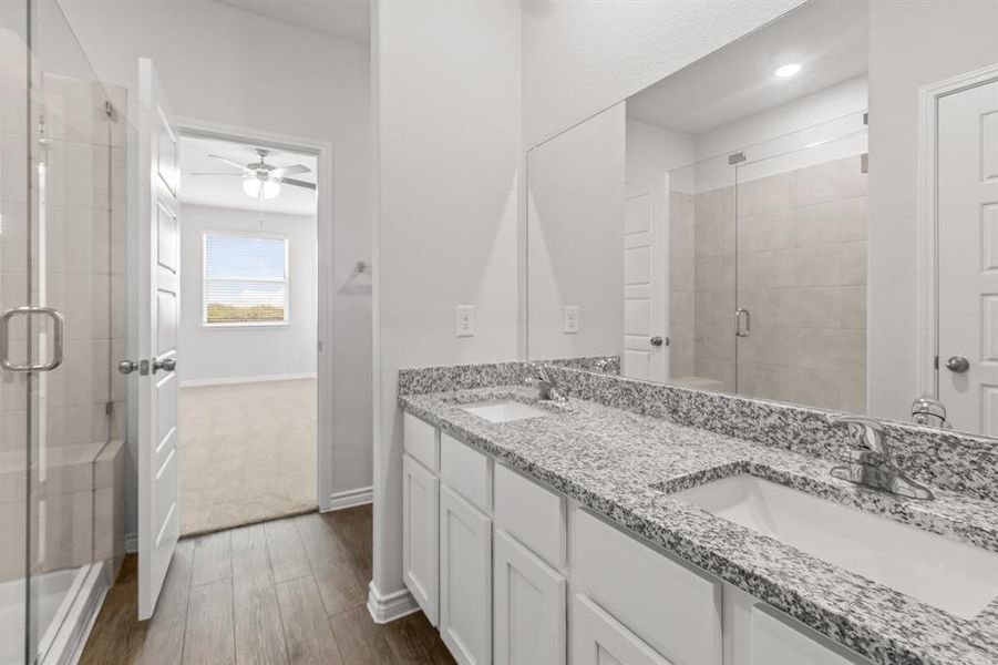 Furnished interior view inside a new home in Retreat at Fossil Creek, Fort Worth (Image 7). Furnished interior view inside a new home in Retreat at Fossil Creek, Fort Worth (Image 7).