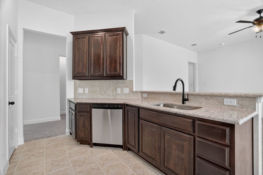Furnished interior view inside a new home in Craftsman's Corner, Cleburne (Image 9).