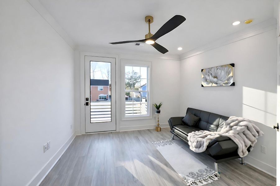Furnished interior view inside a new home in , North Charleston (Image 11).