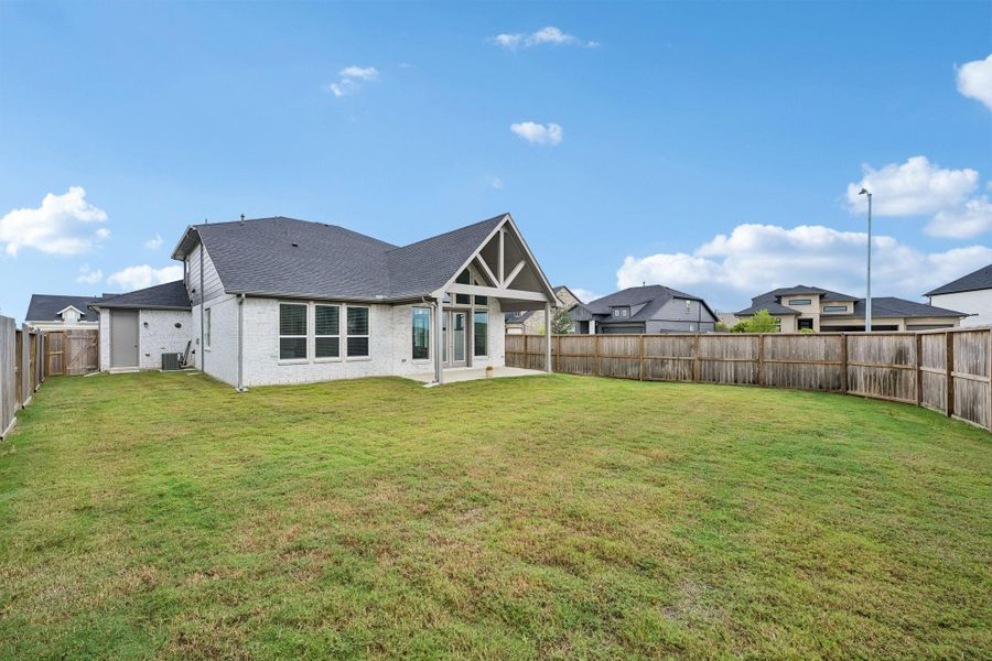 Large backyard