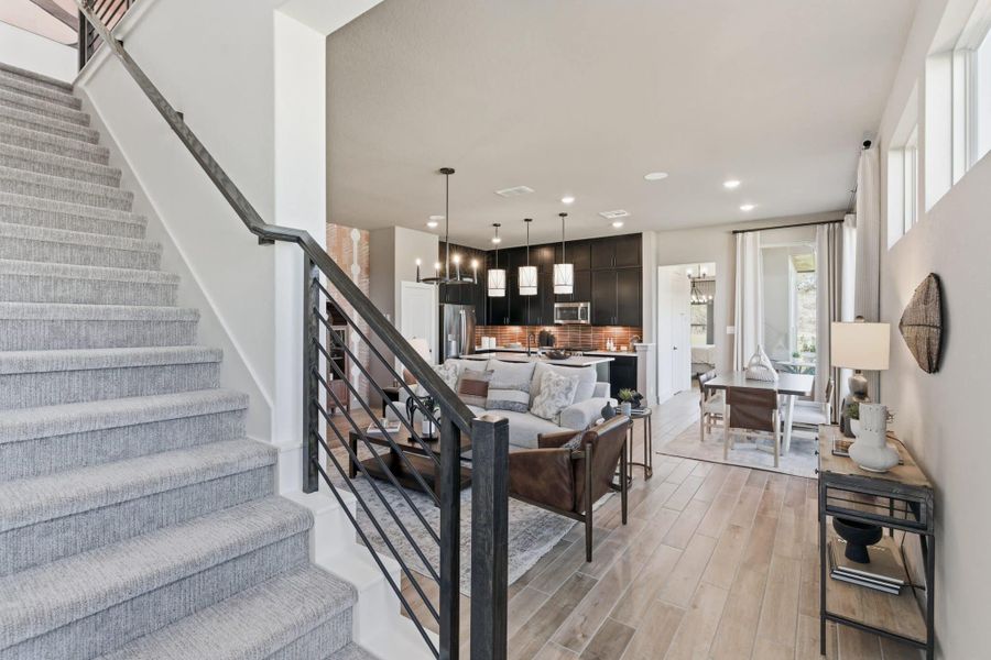 Furnished interior view inside a new home in Prominence, San Antonio (Image 7).
