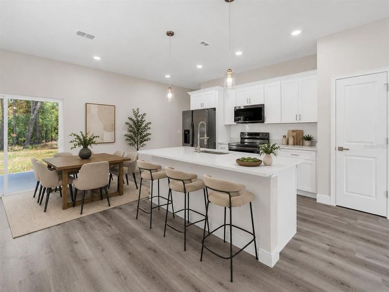Furnished interior view inside a new home in , Citrus Springs (Image 10).